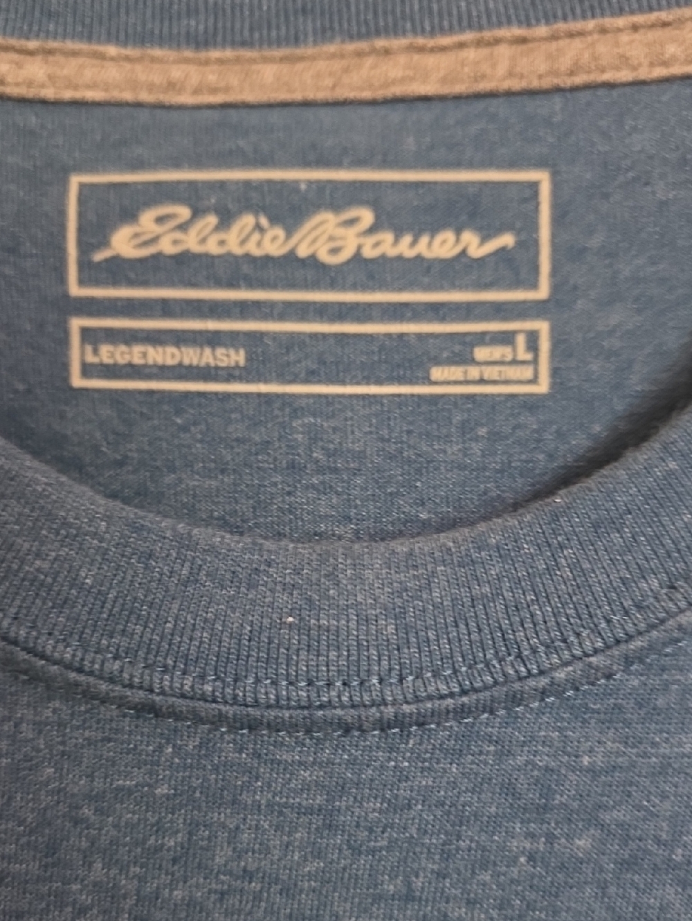 Eddie Bauer Legendwash Heathered Slate Crewneck Tee